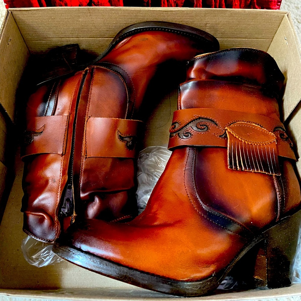 Festival, Western, Real Leather boots!
